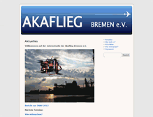 Tablet Screenshot of akaflieg.hs-bremen.de